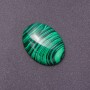 Cabochon Setting with Malachite Stone (Pressed) 40x30mm