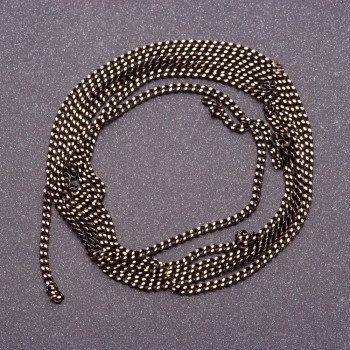 Panzer chain fittings for meter length, color 'Black Gold', diameter 1.7mm, price per meter