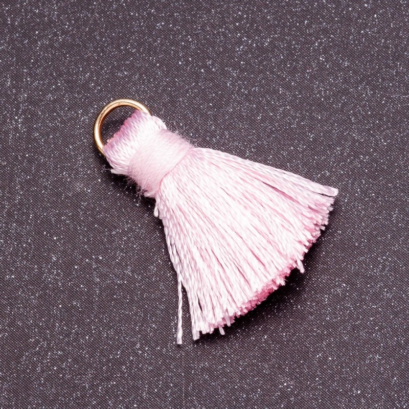 Crafting Supply: Mini Silk Brush with Ring 'Silk' L cm, 5 mm diameter, price per piece