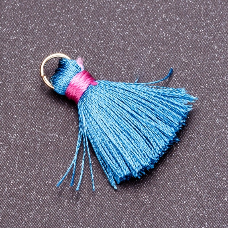 Craft supply for needlework Mini Silk Brush with Ring "Silk" L cm, diameter 5 mm price per piece