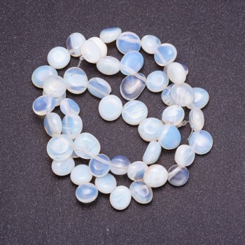 Moonstone Beads, Faceted Butterfly Shape, Diameter 6-9 mm, Thread Length 39 cm