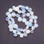 Moonstone Beads, Faceted Butterfly Shape, Diameter 6-9 mm, Thread Length 39 cm