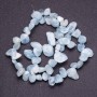 Aquamarine teardrop beads 'Butterfly', diameter 7–14 mm (+/-) thread length 39 cm
