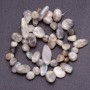 Labradorite Beads Faceted 'Butterfly', diameter 8-12 mm (±) thread length 39 cm