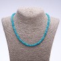 Necklace made of natural stone "Aquamarine" (imitation) faceted rondelle, diameter 6x4 mm, length 50 cm