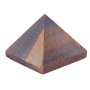 Tiger's Eye Pyramid Stone Souvenir, height 2.4-2.6 cm, width 2.7-2.9 cm