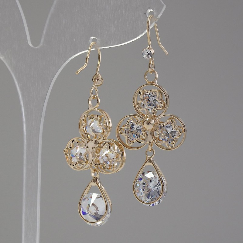 ( 5.5 cm ) Earrings with Loop Clasp