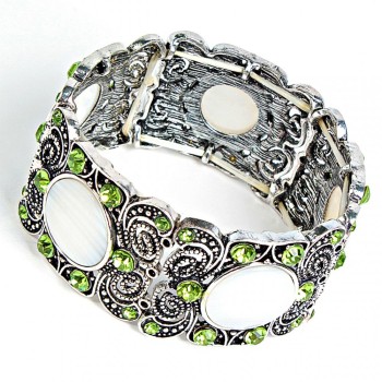 Bracelet with Mother-of-Pearl Inlay