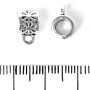 Bail Holder for Pendants and Charms 7x6x10 mm, diameter 3.5 mm, packaging 20 g + 21 pcs