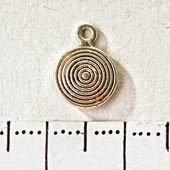 Hardware Pendant Hypnotic Spiral 8x12mm Pack 20 g +/- 37 pcs