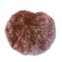 Discount! Elastic fur pom-pom keychain on elastic band, 5 cm brown