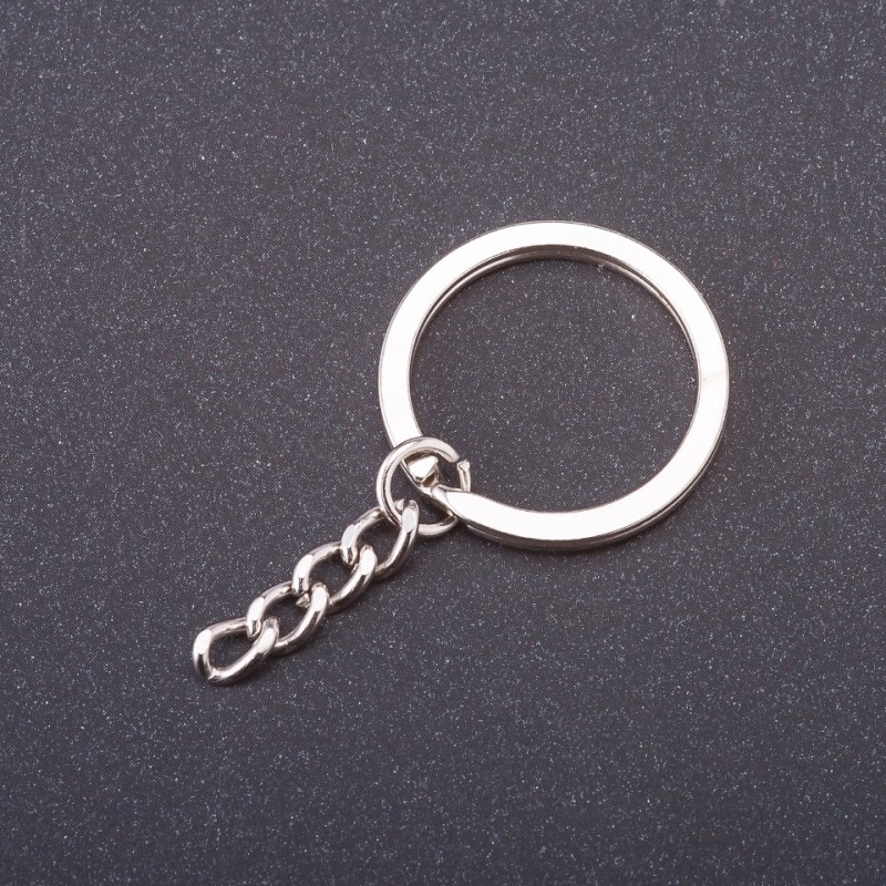 Price per pack /10 pcs. Keychain base, diameter 28mm, length 5cm