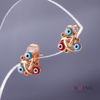 Sale! Xuping 'Eye' Earrings, 8 mm diameter