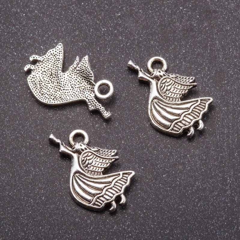 Angel Pendant Findings 21x14mm, finish 20 g, +/- 17 pcs