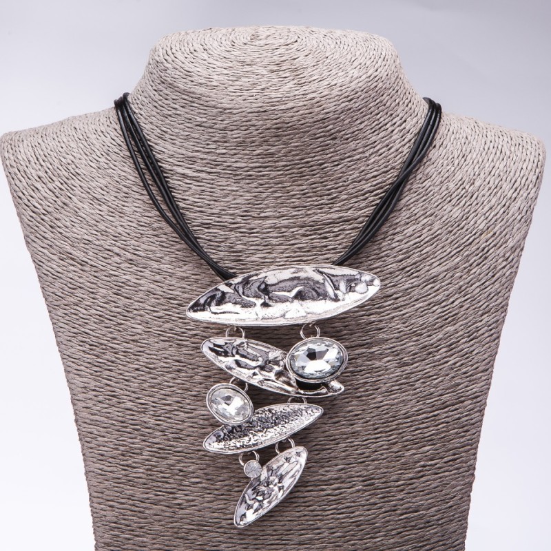 Cord Necklace 'Moonlight', length 48-55 cm