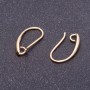 Ear Wires for Earrings, 18mm Length, Color "Light Gold"