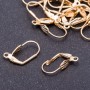 Ear wires for earrings "French" clasp yellow metal 250 pairs ± 250 g ± 18x8 mm