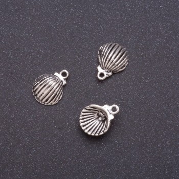 Shell Pendant Findings 13x16mm, Pack 20 g +/- 19-20 pcs
