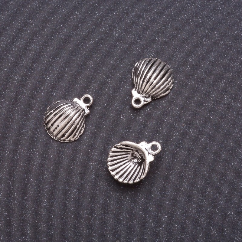 Shell Pendant Findings 13x16mm, Pack 20 g +/- 19-20 pcs