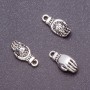 Sale! Buddha's Palm Pendant Findings 18x8 mm Finish 20 g +/- 12 pcs