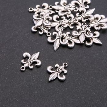 Lily pendant hardware, diameter 1.7 mm, length 16×20 mm, packaging 20 g ± 17 pcs
