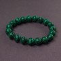 Malachite Bracelet (pressed) smooth bead, diameter 12mm