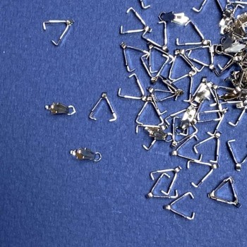 Pendant bail hardware 8x2 mm, packaging 20 g, ± 249 pcs