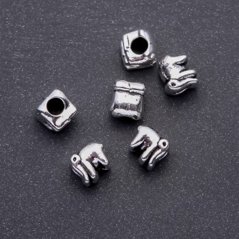 Discount! Pandora Elephant Bead Insert, 11x10 mm size, 5 mm hole, pack 20 g +/- 6 pcs