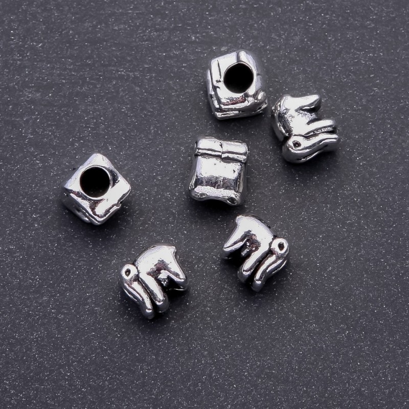 Discount! Pandora Elephant Bead Insert, 11x10 mm size, 5 mm hole, pack 20 g +/- 6 pcs