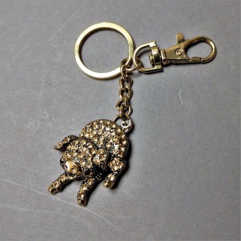 Sale! Piglet Keychain 2, 9×3.7 cm, length 100 mm, metal color 'gold'