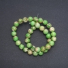 Variscite Beads (Pressed) Light Green Ball, 10 mm Diameter, 39 cm Thread Length