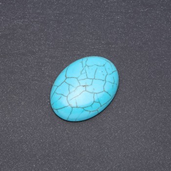 Cabochon Stone 'Turquoise' (Pressed) 38x28 mm