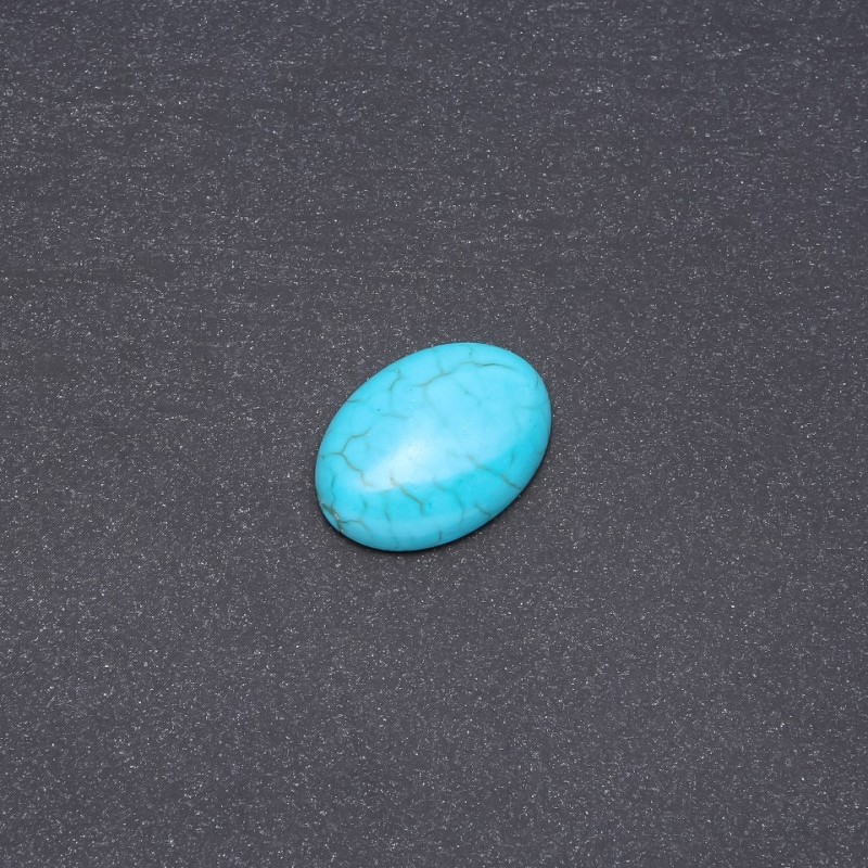 Cabochon stone "Turquoise" (pressed) 25x18mm