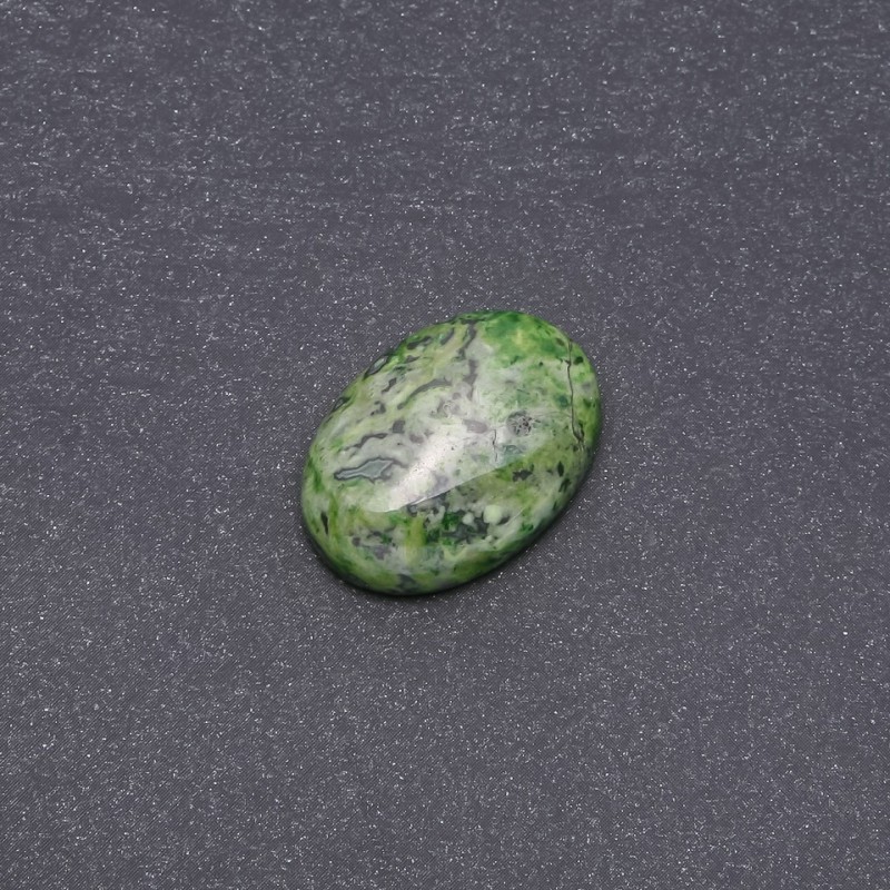 Cabochon Stone Green Jasper (Synthetic) 25x18mm