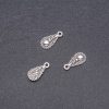 Teardrop Pendant Hardware 8×18 mm, 20 g packaging, ±30 pcs