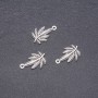 Pendant Hemp Leaf 15x23mm, packaging 20g +/- 10pcs
