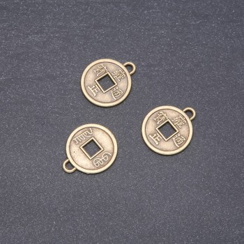 Pendant hardware Chinese coin 20mm, 20g, ±12 pcs
