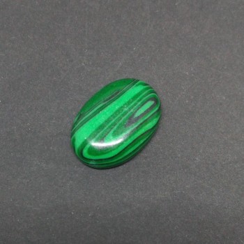 Cabochon from natural malachite (pressed) 25x18 mm