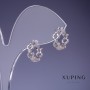 Discount! Xuping earrings 4.5×12 mm rhodium