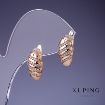 Earrings Xuping 14x8 mm '18K gold plating'