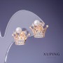 Discount! Xuping Crown Earrings 18x15mm '18K Gold'