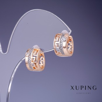 Xuping Earrings 7x13mm '18K Gold Plating'
