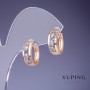 Sale! Xuping Earrings 15x6mm "18K Gold Plating" with White Crystals