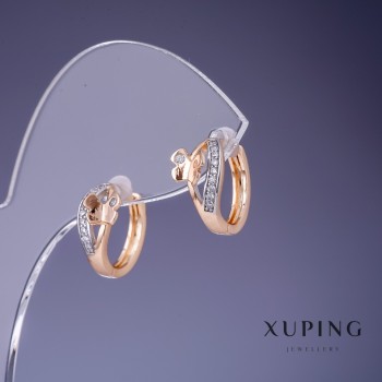 Discount! Xuping Butterfly Earrings 14x7mm '18K Gold Plating'