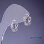 Discount! Xuping earrings 13x4mm rhodium