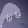 Earrings Xuping 8x14mm rhodium