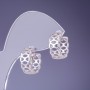 Xuping Earrings 7x15mm Rhodium