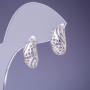 Discount! Xuping 16x7mm rhodium Earrings