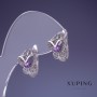 Xuping rhodium earrings 15x11mm
