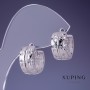 Earrings Xuping 8x15mm rhodium